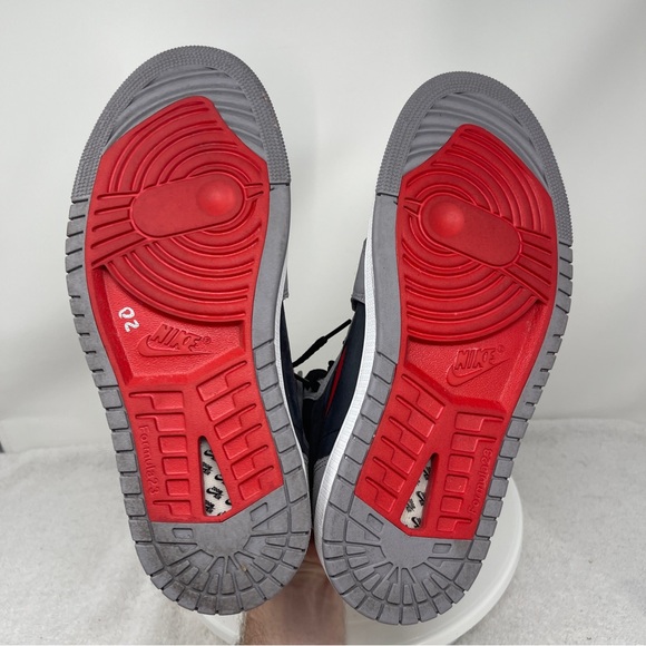 Nike Air Jordan 1 High Zoom Comfort 2 'Cement Fire Red' Shoes Size 7 DV1307-060 - Picture 6 of 7